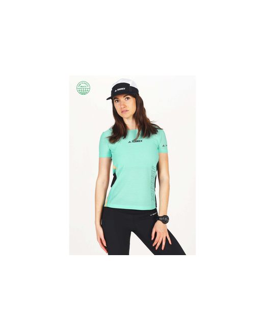 Camiseta manga corta Terrex Agravic Pro Primeblue adidas de color Verde -  Lyst