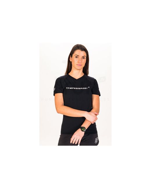 Training Logo Compressport de color Black
