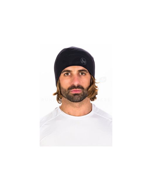 Gorro Merino Wool Solid Buff de color Black