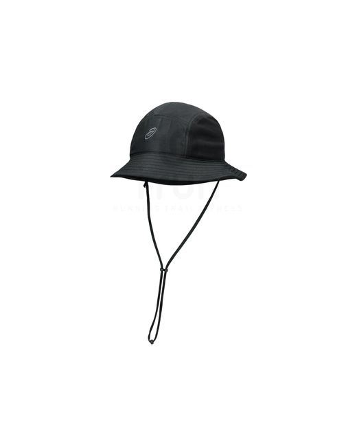 Bucket Hat Asics de color Black