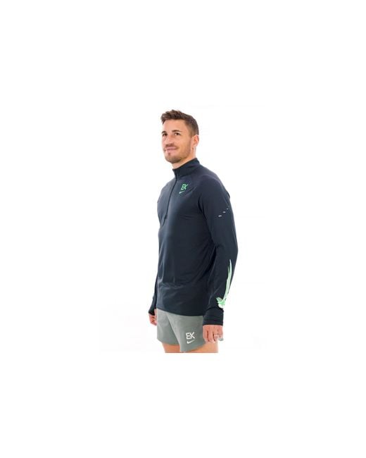 Stride 1/4 Zip Nike de hombre de color Black