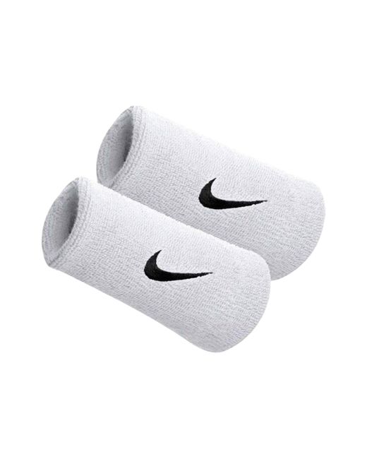 Muñequera Swoosh Doublewide Nike de color White