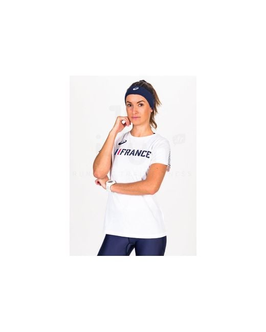 Ss Logo Tee Asics de color Black
