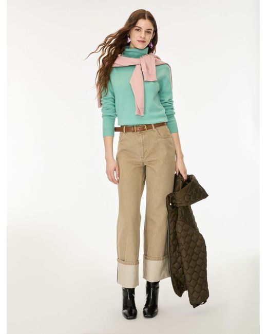 Jeans Con Risvolto di iBlues in Natural