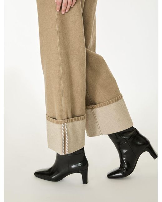 Jeans Con Risvolto di iBlues in Natural
