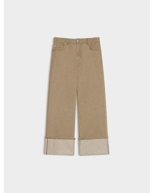 Jeans Con Risvolto di iBlues in Natural
