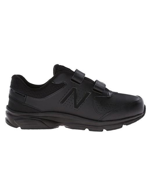 New Balance Leather S Velcro Wide Fit Mw411hk2 Trainers in Black for Men |  Lyst