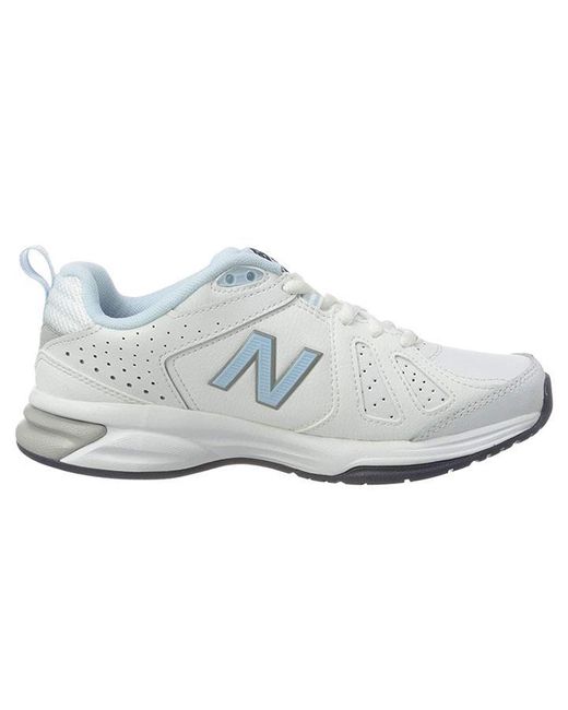 New Balance Blue Leather S Wide Fit Wx624wb5 Cross Trainers - US Size ...