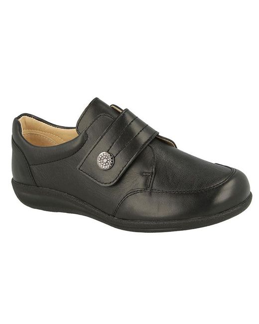 DB Shoes Leather S Wide Fit Db Royston Shoes in Black Nubuck (Black) | Lyst