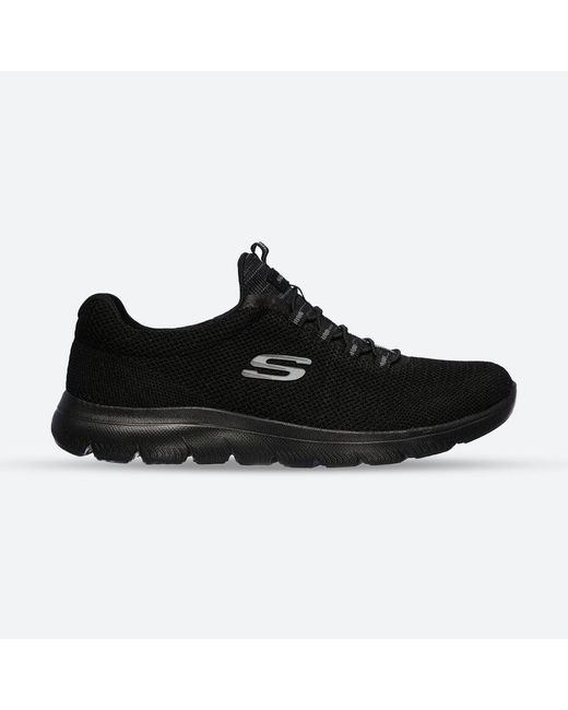 Skechers S Wide Fit 149206 Summits Cool Classic Walking Trainers in Black |  Lyst
