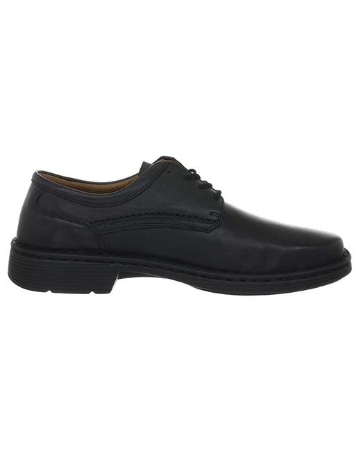 Josef Seibel Black S Wide Fit Talcott Shoes for men
