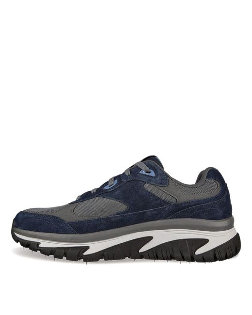 Skechers 's Wide Fit Relaxed Fit 237332 Arch Fit Road Walking Trainers in  Blue for Men | Lyst