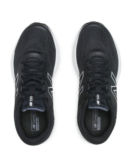 New Balance S Wide Fit M520lb7 Walking Trainers - Black/white | Lyst
