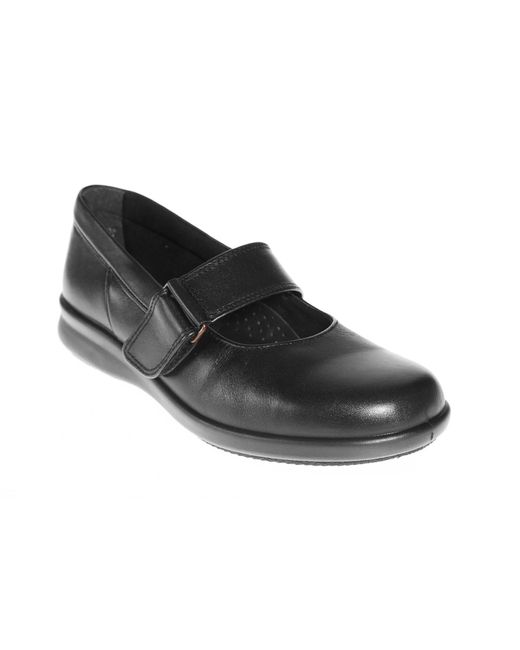DB Shoes Leather S Wide Fit Db Florence Shoes 2e-4e in Black Leather ...