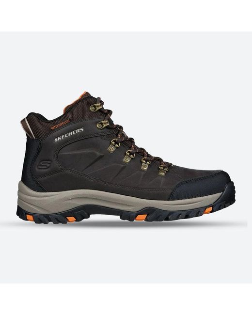 Skechers 's Wide Fit 204642 Relment Daggett Hiking Boots Black for Men |