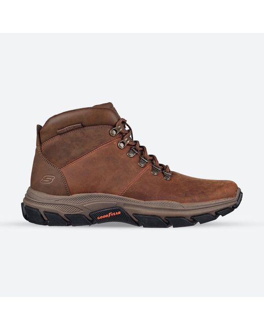 Skechers 's Wide Fit 204453 Luxury Respected Esmont Good Year Hiking Water  Repellent Boots in Brown for Men | Lyst UK