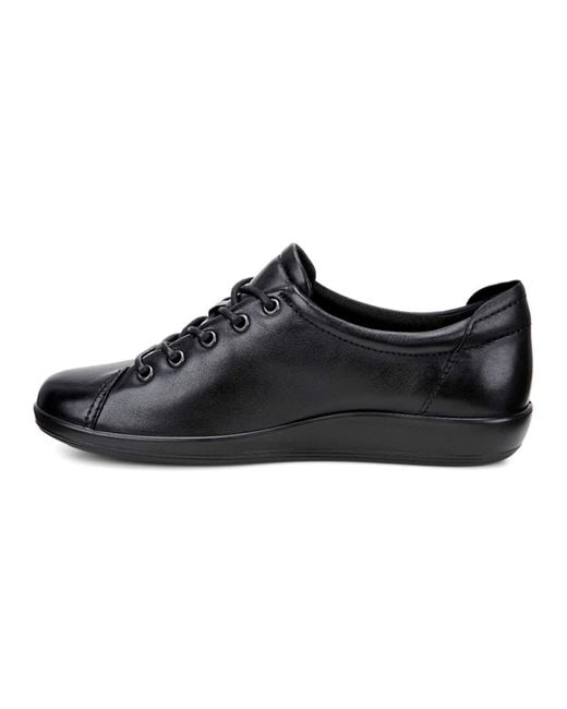 Ecco 's Wide Fit Soft 2.0 Shoes in Black | Lyst