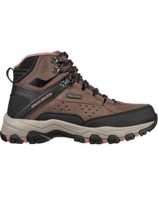 Skechers 's Wide Fit 158257 Selmen Hiking Waterproof Boots in Brown | Lyst