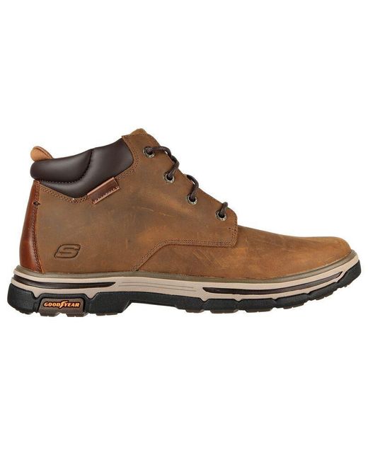 Skechers 's Wide Fit 204394 Segment 2.0 Brogden Boots in Brown for Men |  Lyst