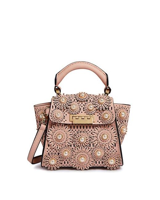 Women S Pink Eartha Fl Pearl Mini Crossbody Bag
