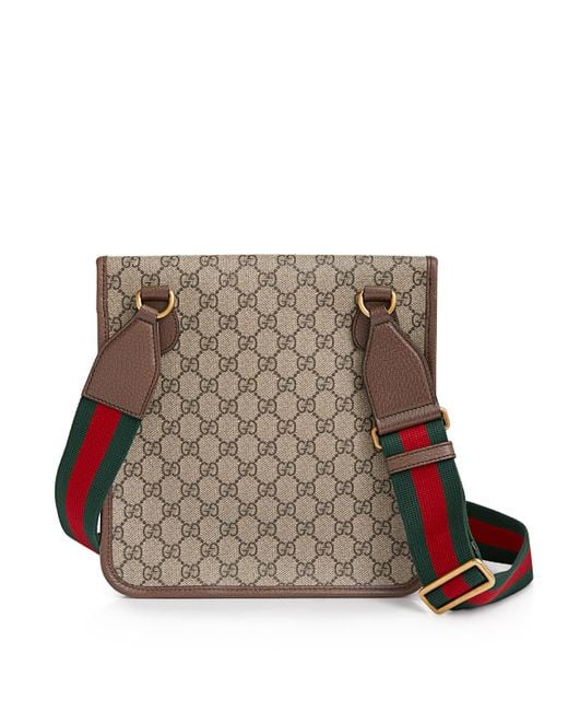 Gucci Leather Neo Vintage GG Medium Messenger in Brown - Lyst