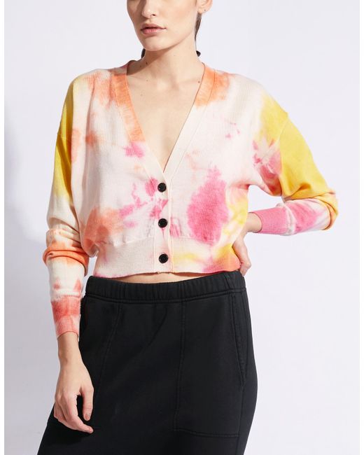 msgm tie dye cardigan