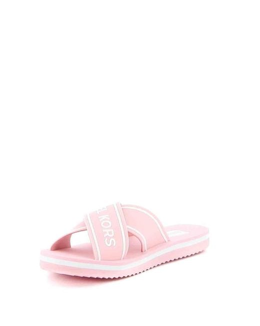 pink mk sandals