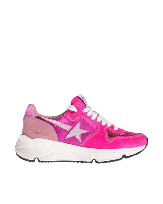 Golden Goose Deluxe Brand Leather Sole Running Sneakers In Fuchsia in ...