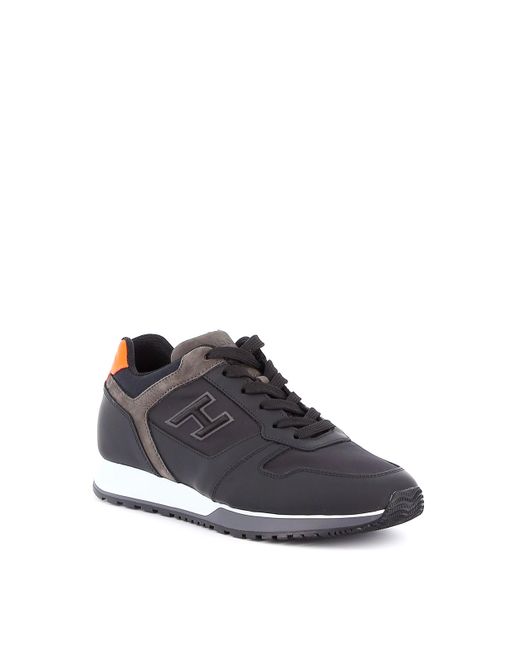 Hogan Leather H321 Sneakers in Black for Men - Lyst
