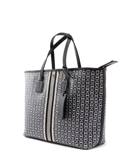 tory burch gemini link top zip tote