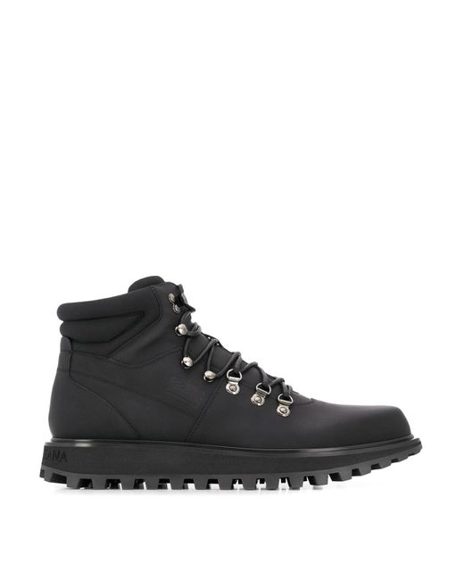 dolce & gabbana trekking leather ankle boots