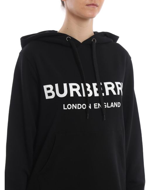mens black burberry hoodie