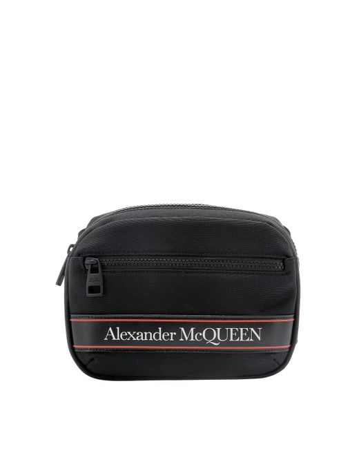 black fabric bum bag