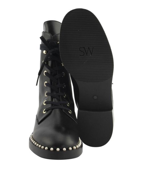 stuart weitzman allie combat boots