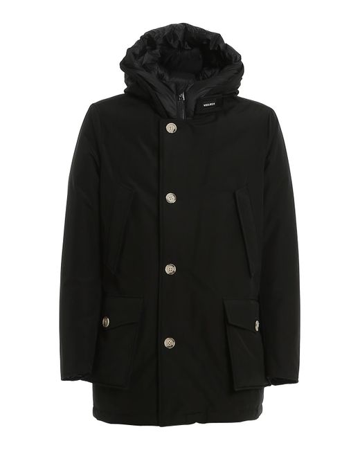 Woolrich Arctic Parka Nf Padded Coat in Black for Men - Lyst
