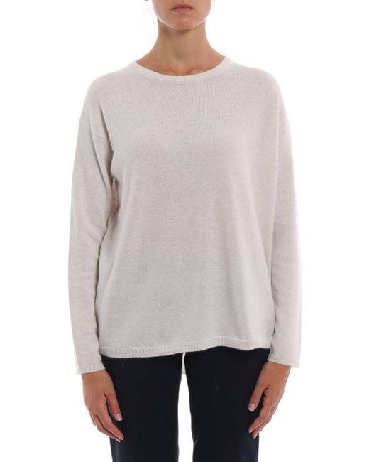 white angora sweater