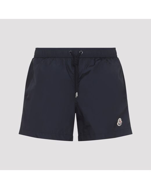 Moncler Blue Polyamide Swim Shorts for men