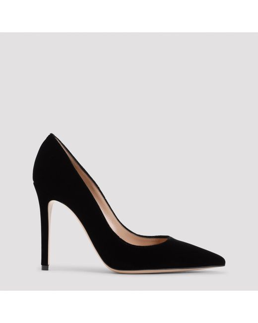Gianvito Rossi Black 105 Leather Pumps