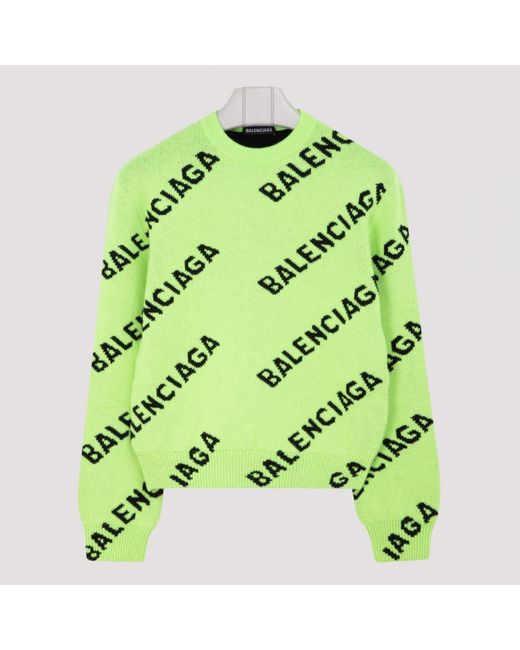 neon green balenciaga sweater