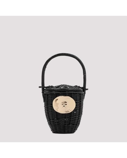 Patou Black Iconic Bucket Bag Unica