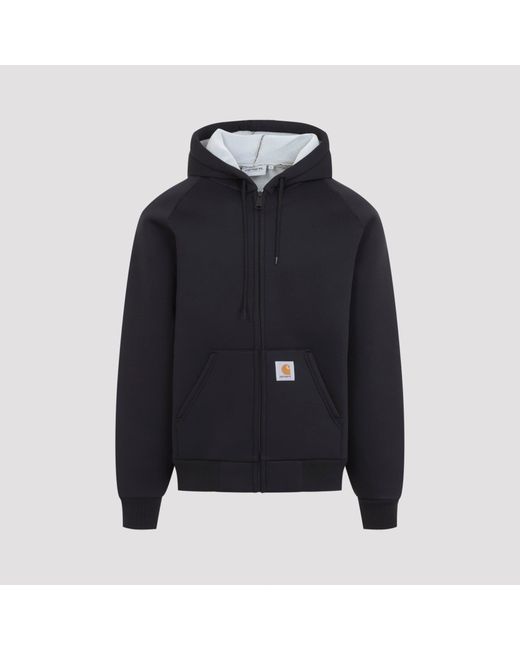 Carhartt Blue Polyester-Cotton Sweatshirt Jacket for men