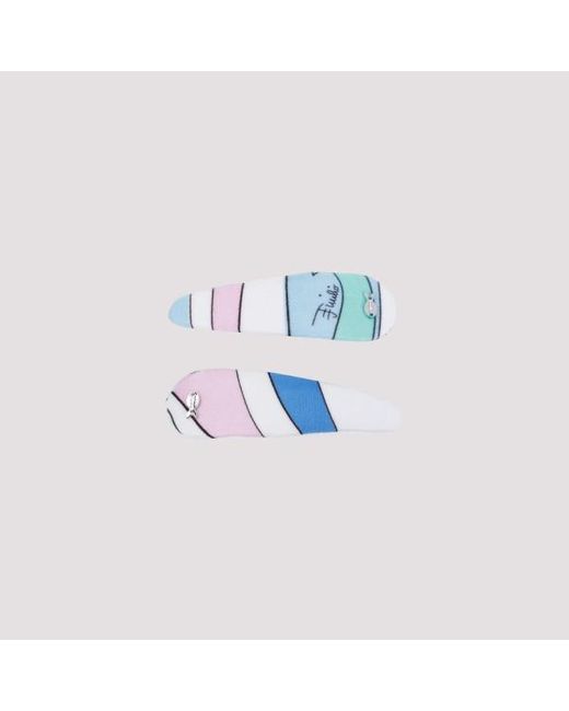 Emilio Pucci Blue Hair Clip Set