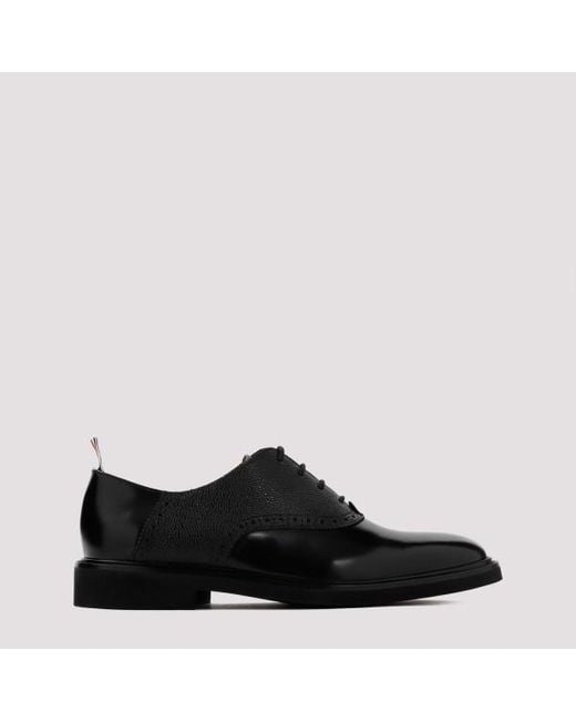 Thom Browne Black Saddle Shoes for men