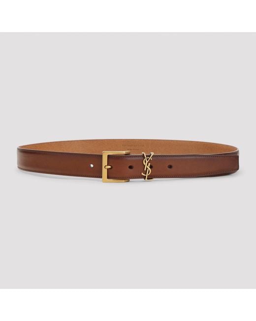 Saint Laurent Brown Belts for men