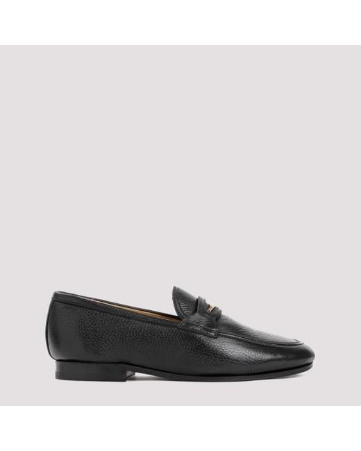 Bally Black Leather Loafers for men