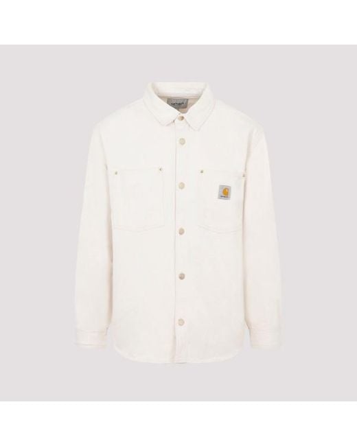 Carhartt White Derby Shirt Jacket X for men