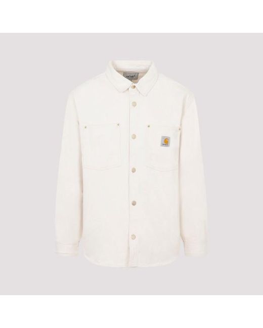 Carhartt White Derby Shirt Jacket for men