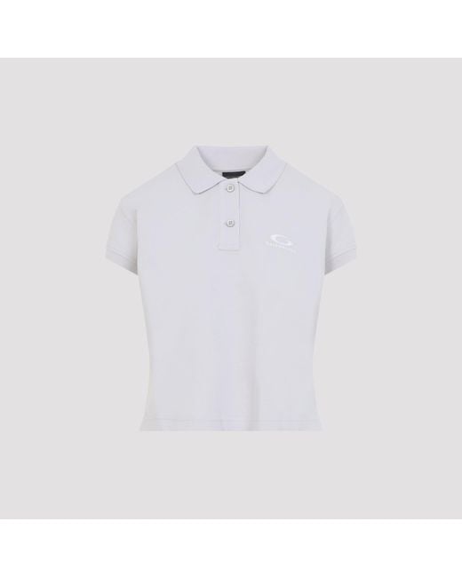 Balenciaga White Cotton Polo Shirt