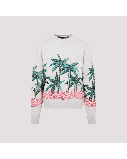 Palm Angels Multicolor Pam Anges Row Printed Sweater for men