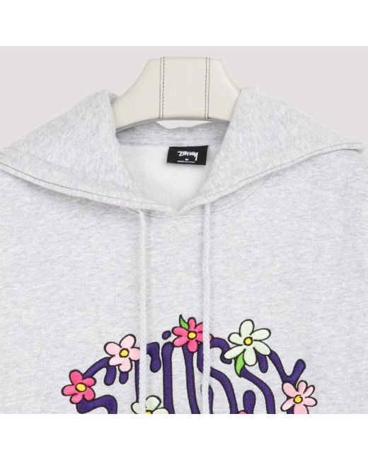 Stüssy Flower Appliqué Hoodie Stussy Collegiate Floral App Hoodie - Large Original | eBay